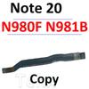 Gutes WIFI-Signal Antenne Ladeplatine 5G NFC Spule Mikro-Anschluss LCD Hauptkabel Für Samsung Galaxy Note 20 N980F N981U N981B