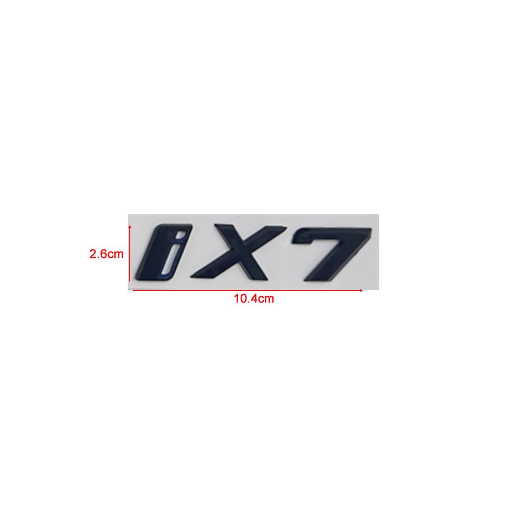 3D Letters Emblem Badge Car Rear Trunk Logo Sticker for BMW iX I3 I4 I7 iX3 iX4 iX7 Glossy Black Accessories