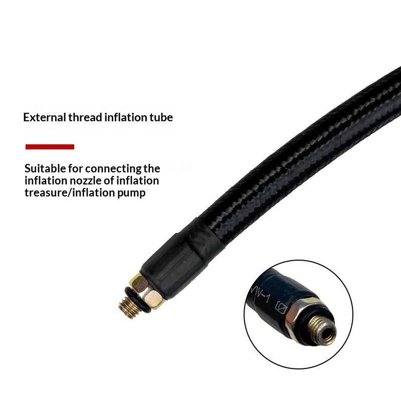 Car Tire Inflator Hose Inflatable Air Pump Extension Tube Adapter Twist Tyre Connection Locking Air Chuck