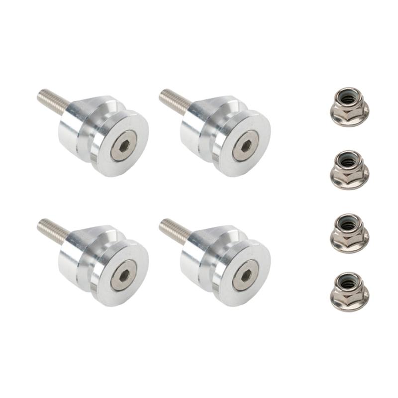 Set aus 4 universellen Motorrad-Wartungs-Heckboxen, Schnellverschluss-Pads, leichte Aluminiumlegierung mit Anti-Rutsch-Design