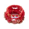 Letters Soft Clay Beaded Bracelet Red Beads Heart Pendant Hand Chain  New Year Gift