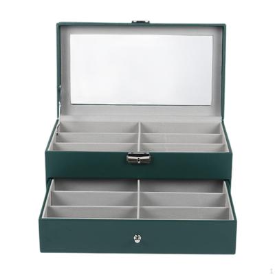 Eyeglass Case Eye Glass,Eyewear Display Holder,Multiple Pairs 12 Slots Sunglass Box Sunglasses