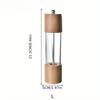 High Quality Acrylic Salt and Pepper Grinder Manual Salt and Pepper Mill Wood Shaker Adjustable Core Salt Grinder Kitchen Tools