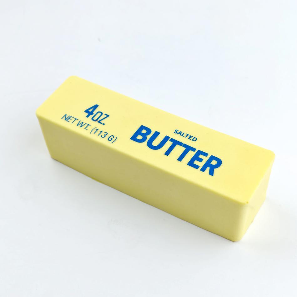 1 Pezzo Lunga Striscia Imitazione Burro Squishy Giocattolo Slow Rising Giocattolo da Spremere Mattoncino Barra di Burro, Morbido, Giallo, Perfetto Per Giocare Divertimento Sensoriale