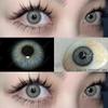 AMARA 1Pair Colored Contact Lenses for Eyes Brown Pupis OMG Series Gray Eye Lenses Yearly Fashion Lenses Cosmetic Eye Contacts
