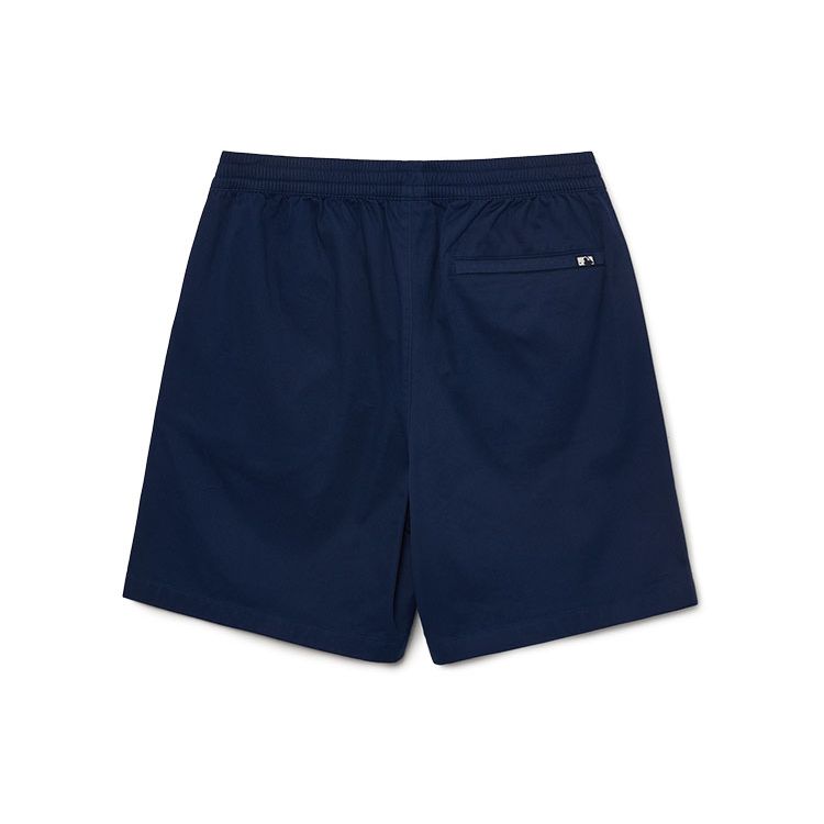 MLB Solid Color Logo Embroidered Elastic Waist Casual Shorts Men shorts Navy-Blue 3LSMB0433-07NYS