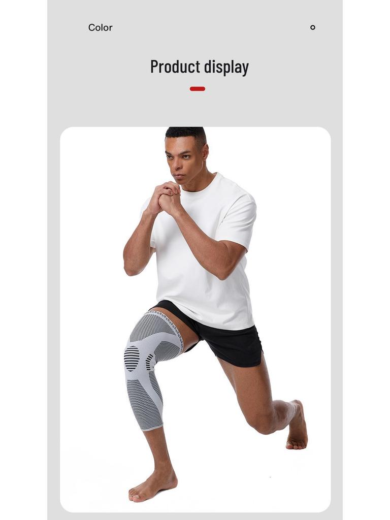 Men's Sports Knee Pads: Breathable Compression Sleeve for Basketball, Cycling, Running - Protective Meniscus Knee Brace.