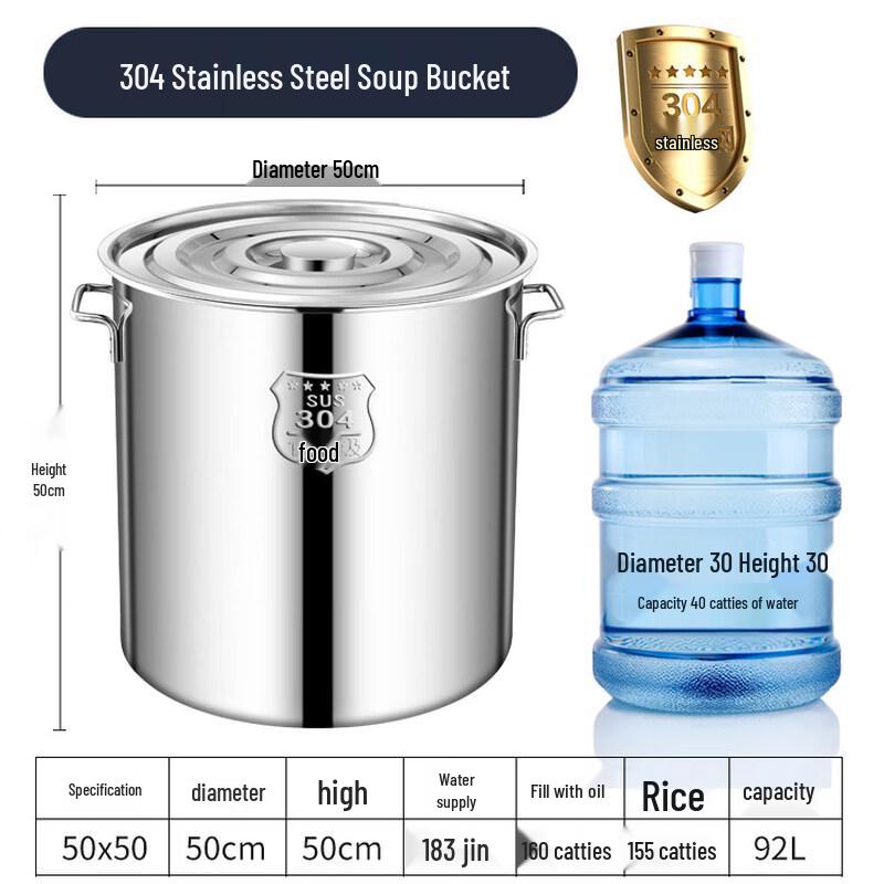 Xihe 304 Stainless Steel Extra Thick Stock Pot