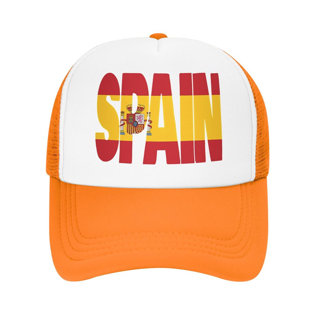 Summer Mesh Sun Hats The coat of arms of Spain Summer Baseball Cap Fashion Trucker Hat UnisexTeens Design Snapback Cap