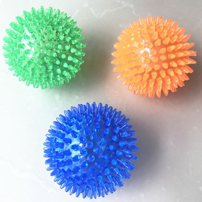 Dog Squeaking Toy Ball Tpr Whispering Point Dog Ball Puppy Toy Spiky Ball