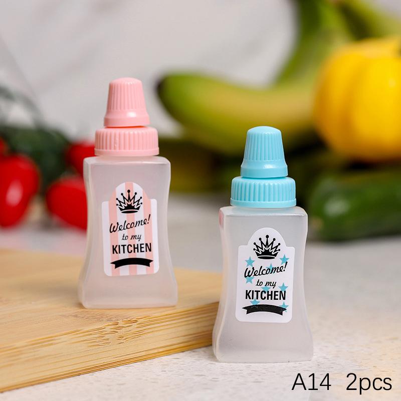 1/2/4Pcs Mini Sauce Bottle Portable Salad Ketchup Honey Jars Bento Squeeze Bottle Seasoning Organizer Lunch Box Accessories