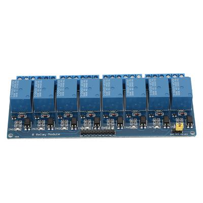 8 Channel Relay Module with Optocoupler Isolation Blue Board PLC Relay Module for Control(12V)