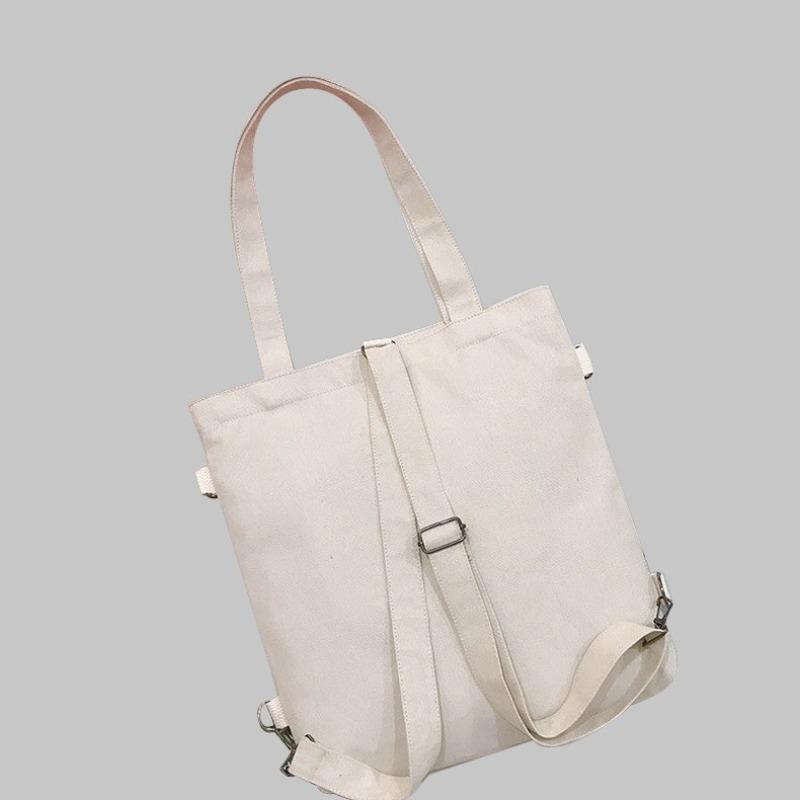 Simple Women Shoulder Canvas Bags Fashi College Student Girls Crossbody Bag Backpack Casual Commuter Ladies Handbags Book Tote