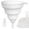 Lejek Kuchenny Silikonowy Składany 12cm Z Miarką Do Słoików Butelek Biały KEMP ORION 120454