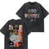 Rappare Bad Bunny Turné 2026 Debi Tirar Mas Fotos DTMF Merch T-shirts Herr Mode Sommar Rundhalsad T-shirt Hip Hop Vintage Tvättade T-shirts
