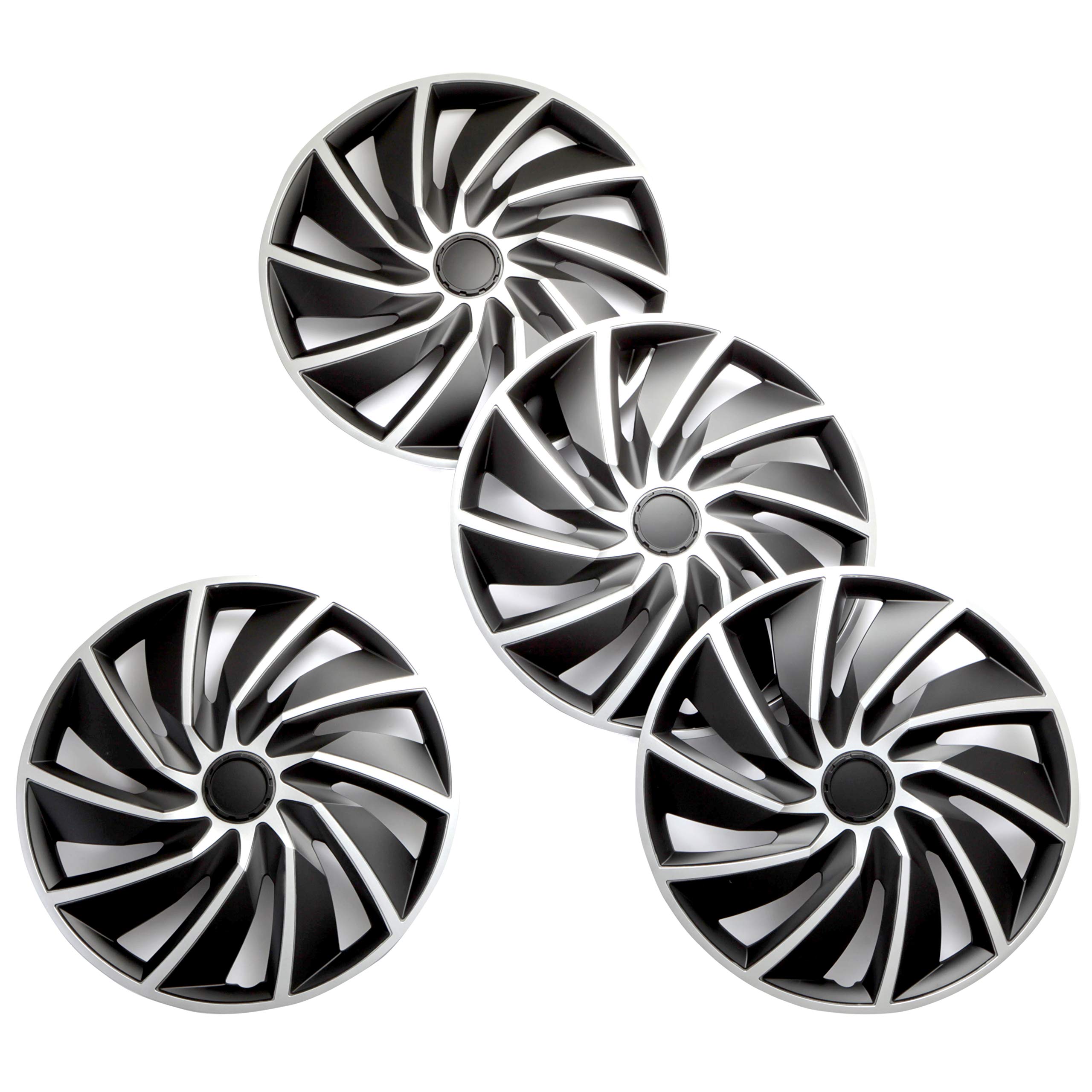 

Xtreme Комплект колес для Turbo PGSA15514K Колпаки, 4, 15-дюймовые, Серебристо-черные, чёрный