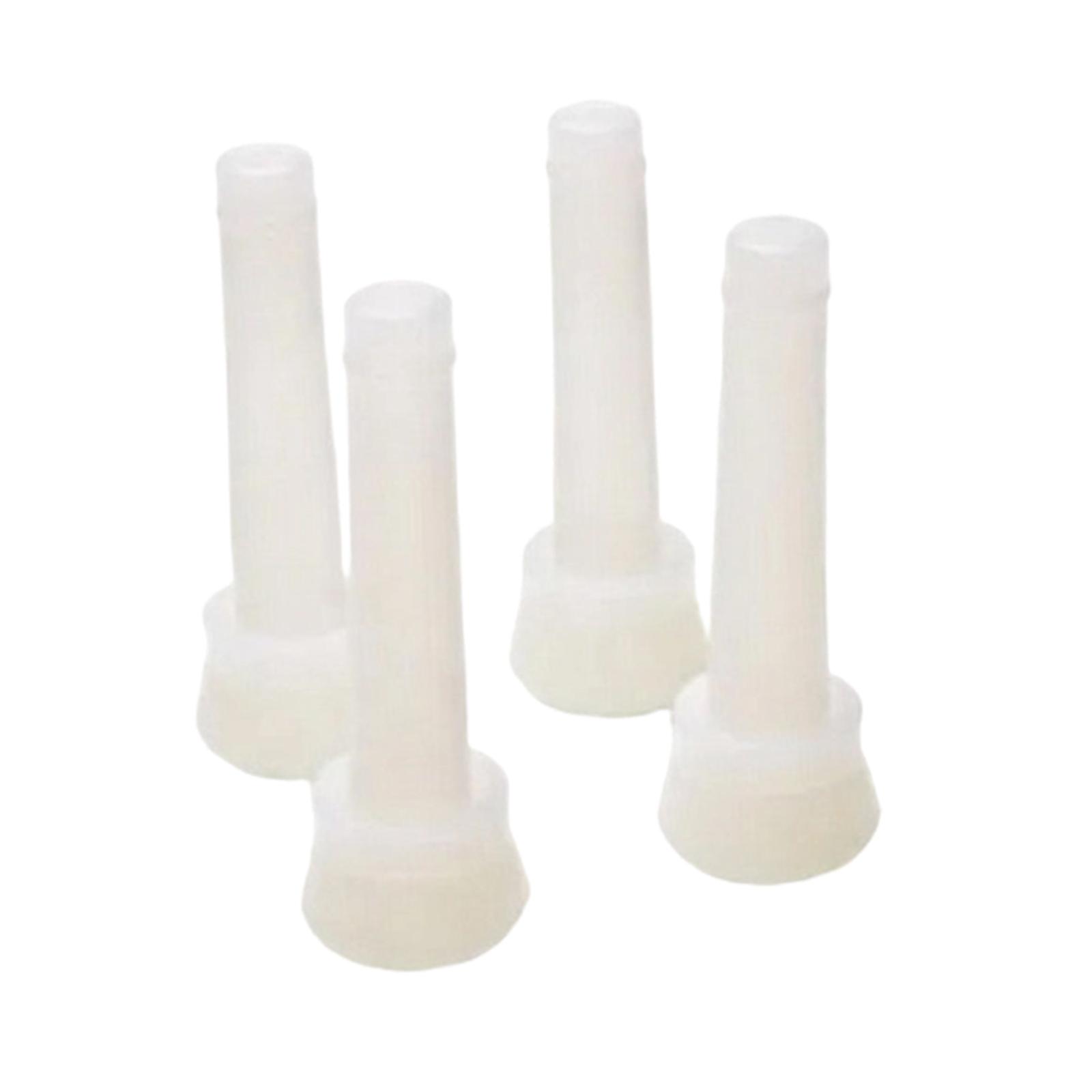 

4Pcs Teat Cup Liners Easy to Install High Performance Replacements Milking Machine Liners Soft белый
