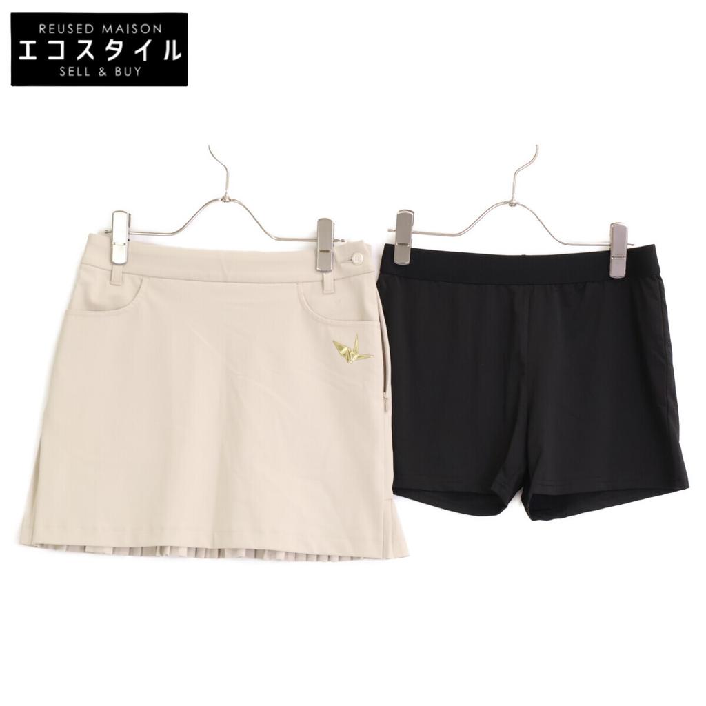 1piu1uguale3 [GOLF] GSP018 Beige Pleated Mini Skirt Skirt 2 beigeUsed