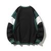 Spring Splicing Sweater Men's American Retro Simple Classic Contrasting Color Design Sense Long Sleeves