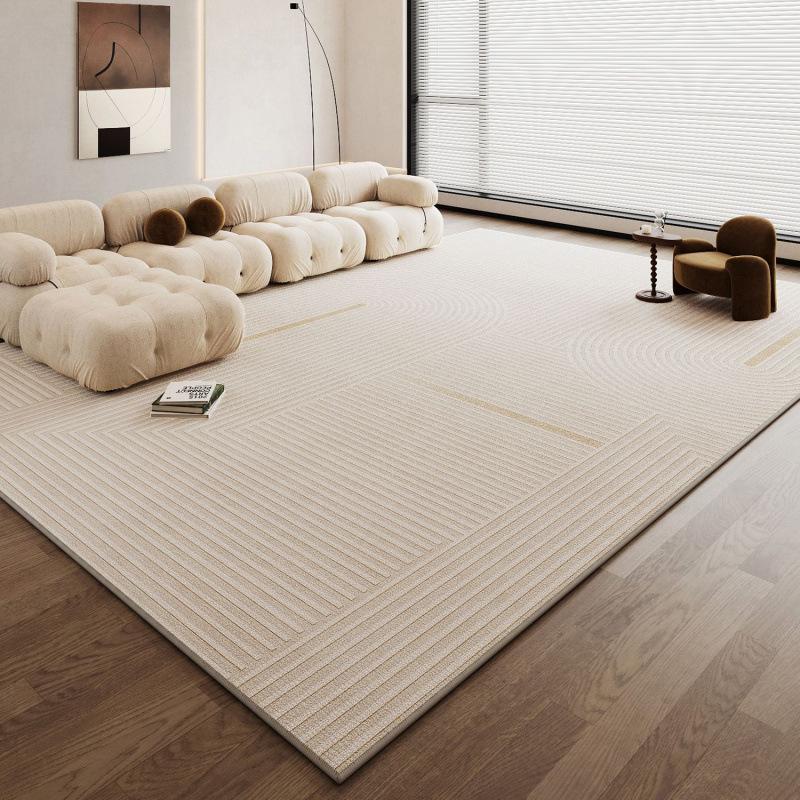 Carpet Living Room 2025 Cream Wind Leave-In Washable Bedroom Bedside Blanket Light Luxury Premium Sand Coffee Table Floor Mat