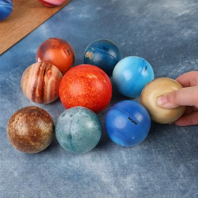 10 ks Měkké míčky - Planety sluneční soustavy - Vědecké vzdělávání Hračky puzzle pro uvolnění stresu Bezpečnostní Ideální Pružný PU míček