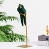 Nordic Creative Resin Simulated Animal Lucky Parrot Bird Crafts Ornaments Gold Modern Home Desktop Decoration Figurines Gift