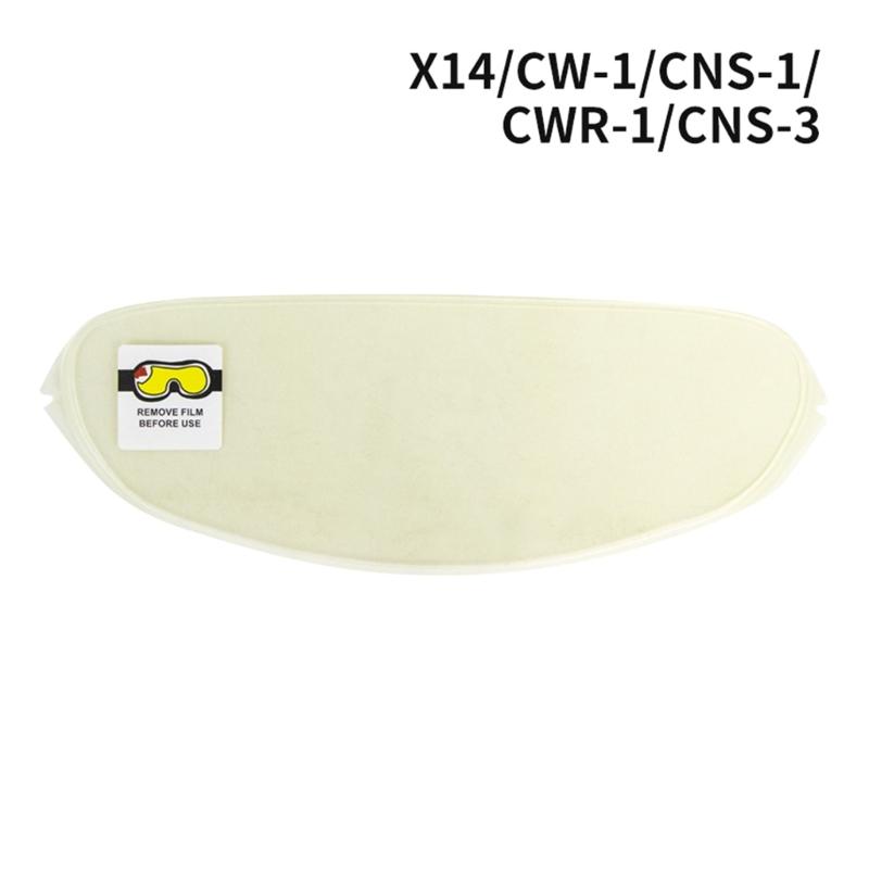 Helmet Shield Anti Fog Film,Clear Visor Lens Insert Fog Resistant for X14 CW-1 CNS1 CWR1 CNS3 Helmet Accessories