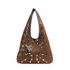 Bag 2025 New European and American Fashion Rivet Punk Style Handbag Women's Casual Shoulder Underarm Bag Tide