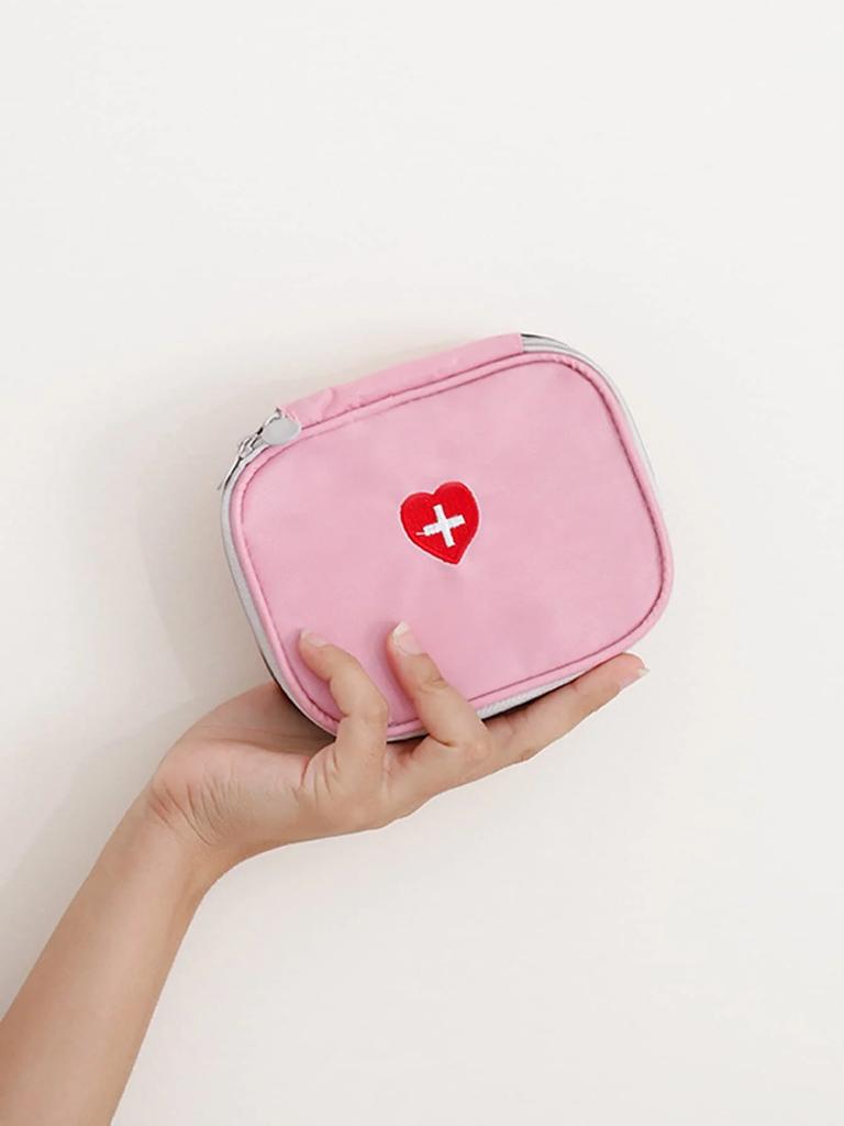 1 Stück - Tragbare Notfall-Medizintasche Erste-Hilfe-Aufbewahrungsbox für Haushalt, Outdoor, Reise, Campingausrüstung, Medizin, Überlebensset