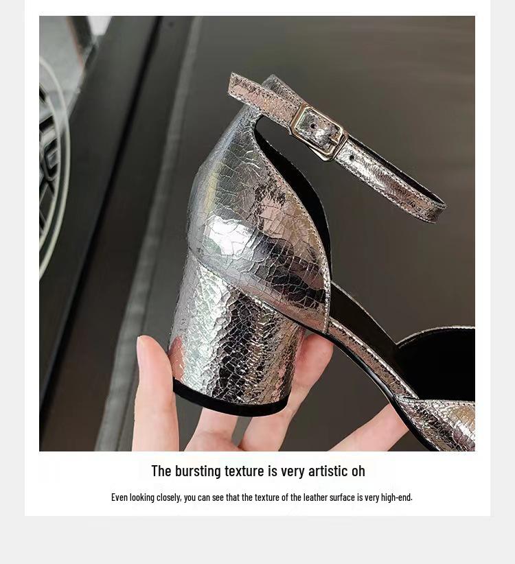 Summer Fashion Chunky Heel Split Toe Mary Jane Shoes for Women