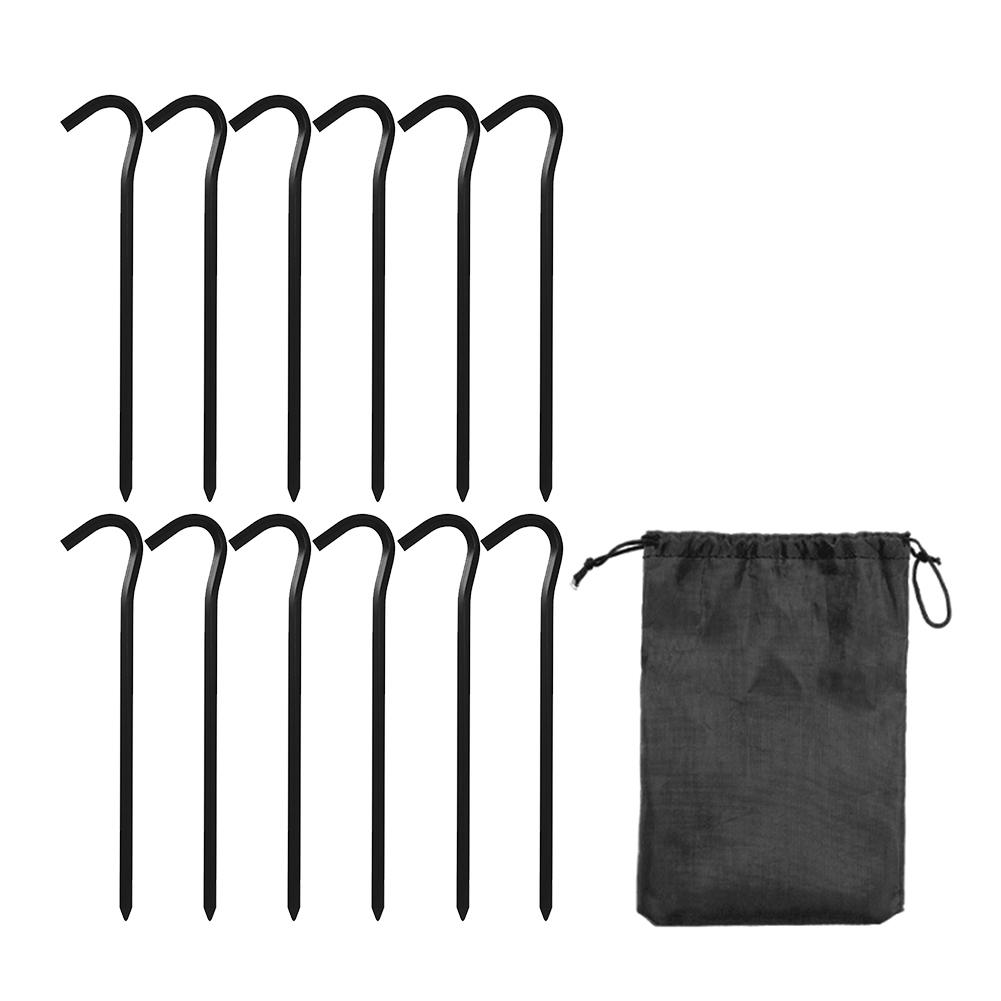 12 sztuk Wbijaków do namiotu 18 cm Wbijaki ogrodowe Stop aluminium Metalowe szpilki do namiotu Zewnętrzne gwoździe do namiotu Akcesoria kempingowe