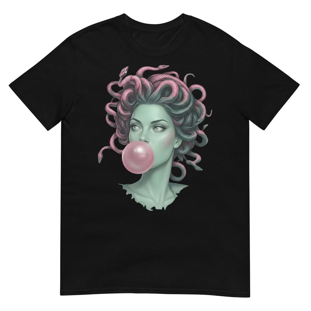 Medusa Bubblegum Mythological Snake Hair Goddess Feminist T-Shirt