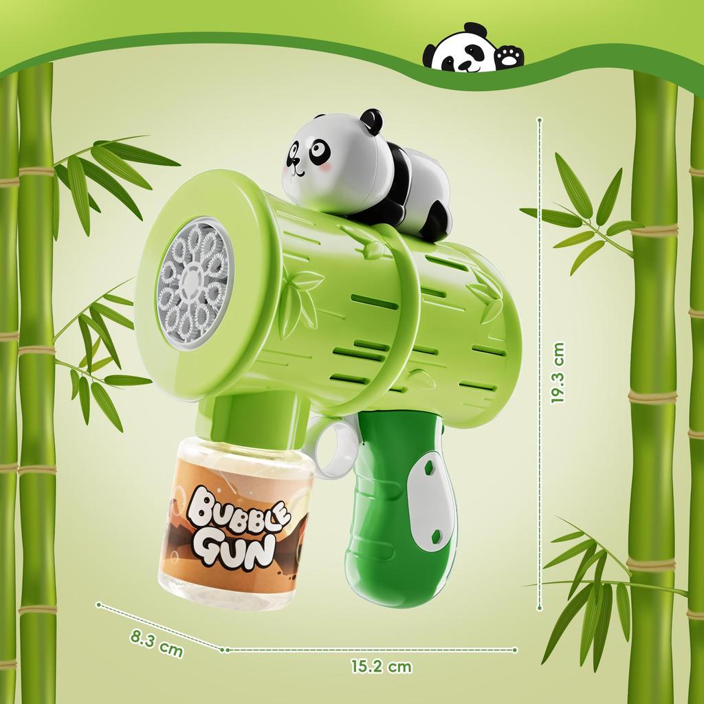 Electric Bubble Gun Bubble Fluid and Automatic Bubble Maker Kids Toy for Outdoor 10 Bubble LED 40cm Christmas Gift for Boys and Kids Wedding Birthday