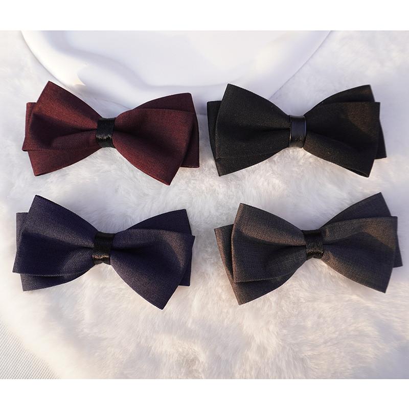 Traditional Mens Wedding Bow Tie With Satin Washable Fabric For Formal Occasions