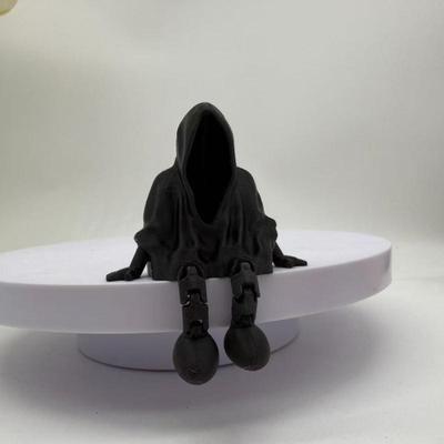 Geisterstatue Ornament Gesichtsloser Geist 3D-gedruckte gotische Todesstatue Heimdekoration