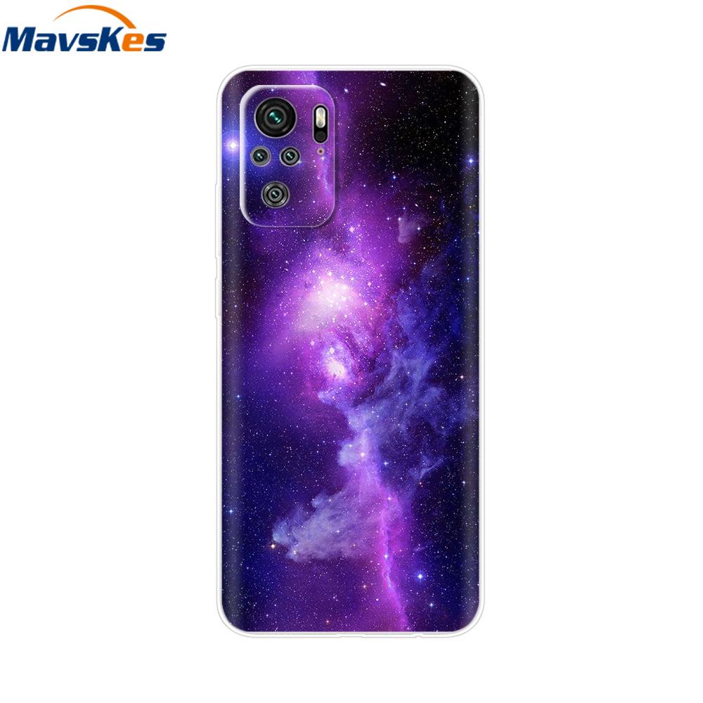 For Redmi Note 10 Case Note 10s Cover Phone Cases For Xiaomi Redmi Note 10 Pro note10 10 s Tpu Silicone Back Bumper Fundas Coque