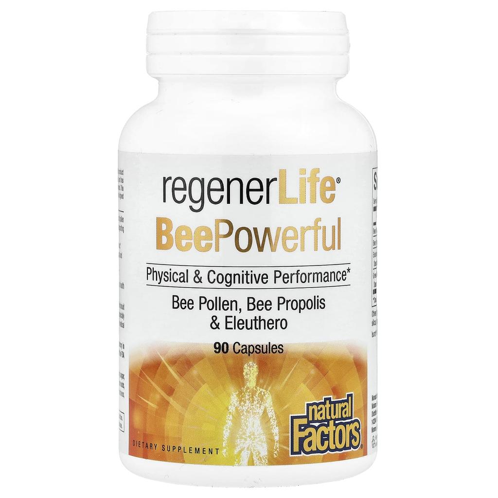 Natural Factors RegenerLife®, BeePowerful, 90 Capsules