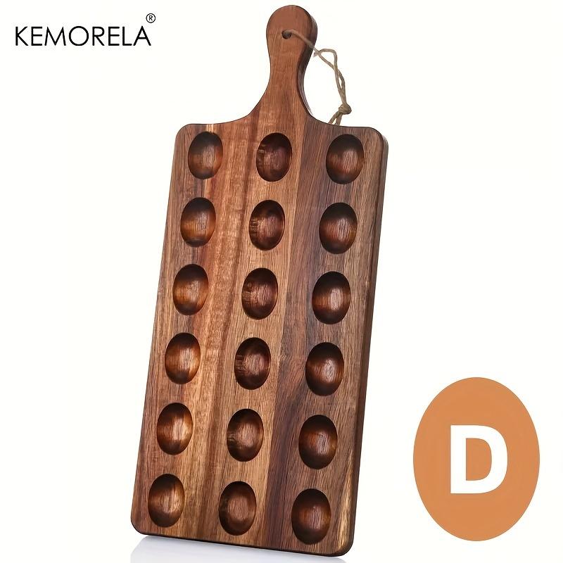 1 Stück Wendbare Holz-Eierplatte Eier-Kühlplatte Charcuterie-Brett Schneidebrett Käse-Servierplatte Für Heimküchenwerkzeug