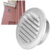 Ventilation Pipe Cover Flat Grille Duct Vent Hood 304 Stainless Steel 125mm Diameter Windproof Insectproof