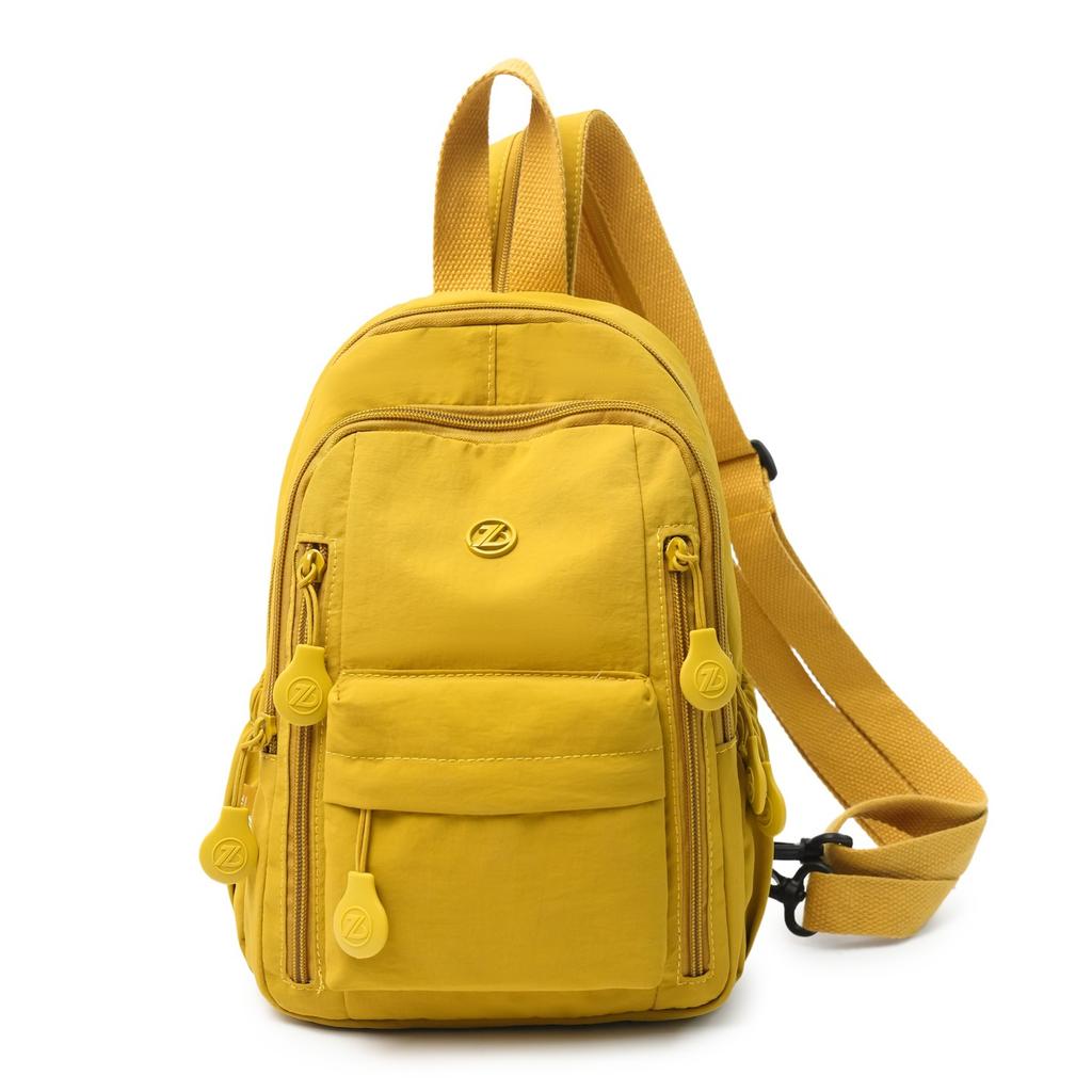 Schoolbag1011 new multi-function multi-pocket fashion versatile backpack breast bag casual messenger bag light travel backpack