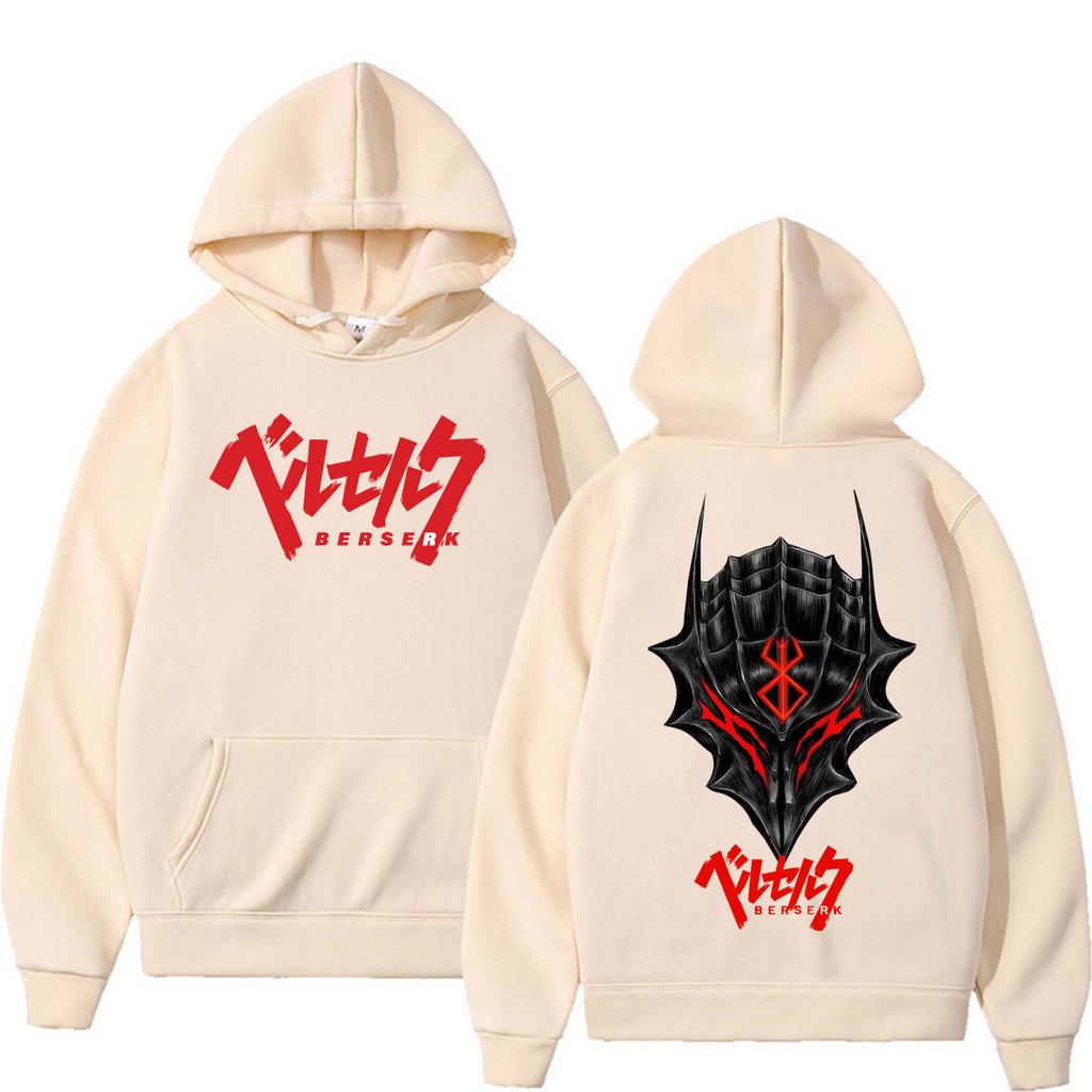 Sudaderas con Capucha Gráficas Vintage de Anime Japonés Berserk Geniales Manga Vintage para Hombre Mujer Ropa Deportiva Harajuku Oversize Casual Sudadera con Capucha Streetwear