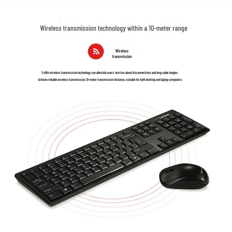 Lenovo KN100 Wireless Keyboard and Mouse Combo