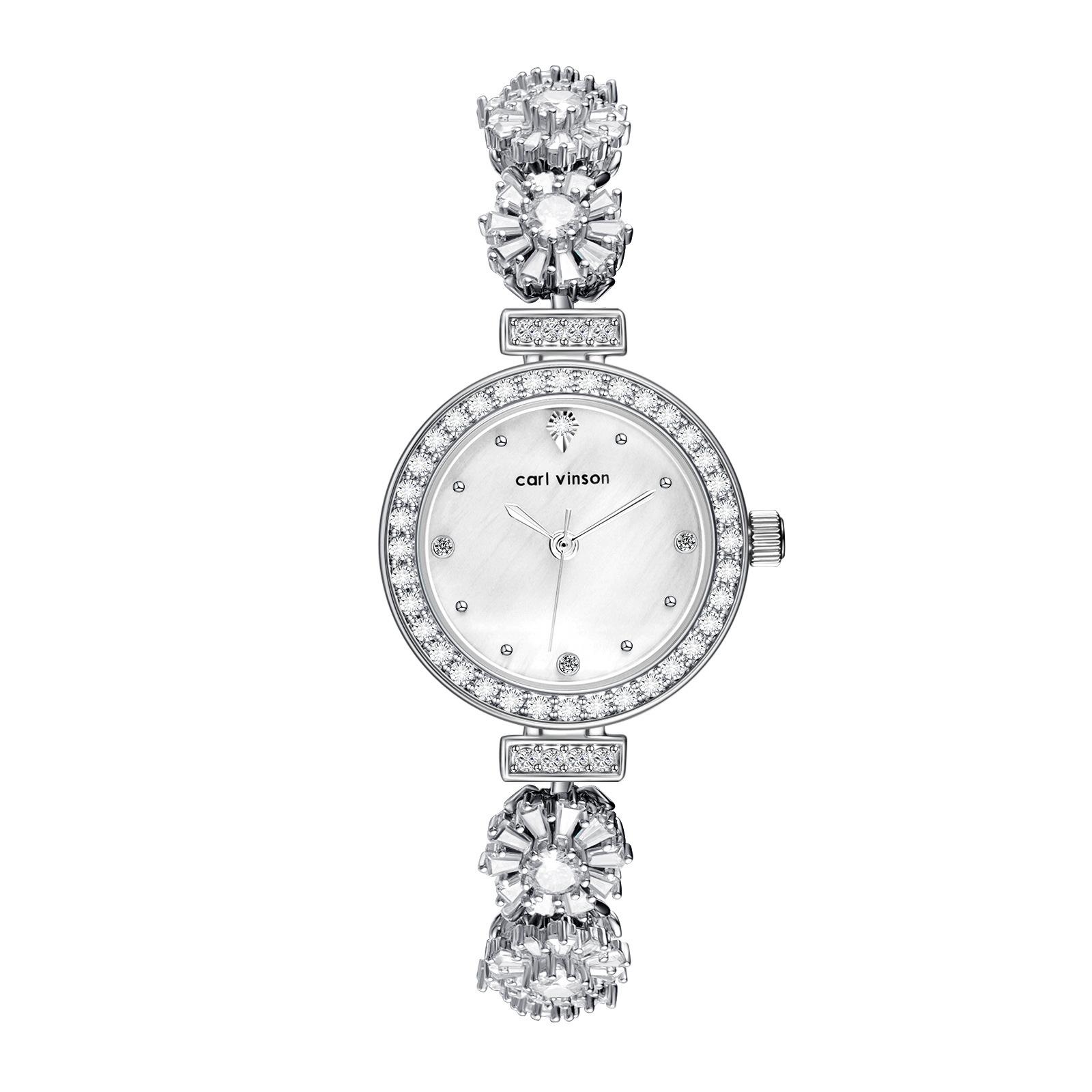 Temperament Women S Quartz Bracelet Watch Alloy Light Luxury Niche High-End Waterproof Retro Fashion Quartz Watch Women