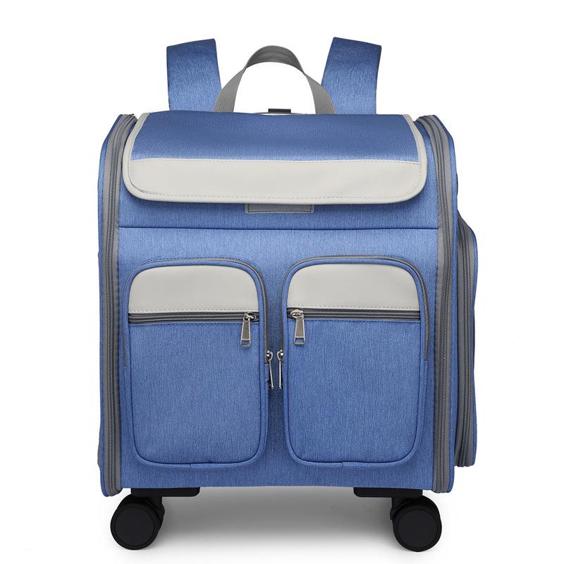 Foldable Breathable Pet Stroller & Backpack: Large Capacity, Portable for Cats