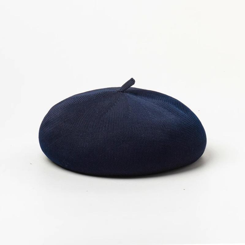 Dzianinowy kapelusz malarski z lodowego jedwabiu damski regulowany letni beret wszechstronny modny krem do opalania różowy kapelusz chmurka cienki