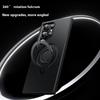 For Samsung Galaxy S24 Ultra Magnetic Case Kickstand Carbon Fiber Texture PC + TPU Back Cover with Silicone Ring