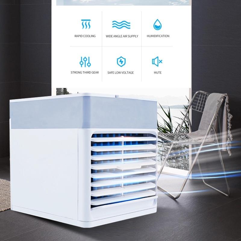 Desktop Air Cooler 500mL Mini Space Cooler With Misting Air Conditioning Fan With 3 Wind Speeds USB Powered Quiet Air Cooler