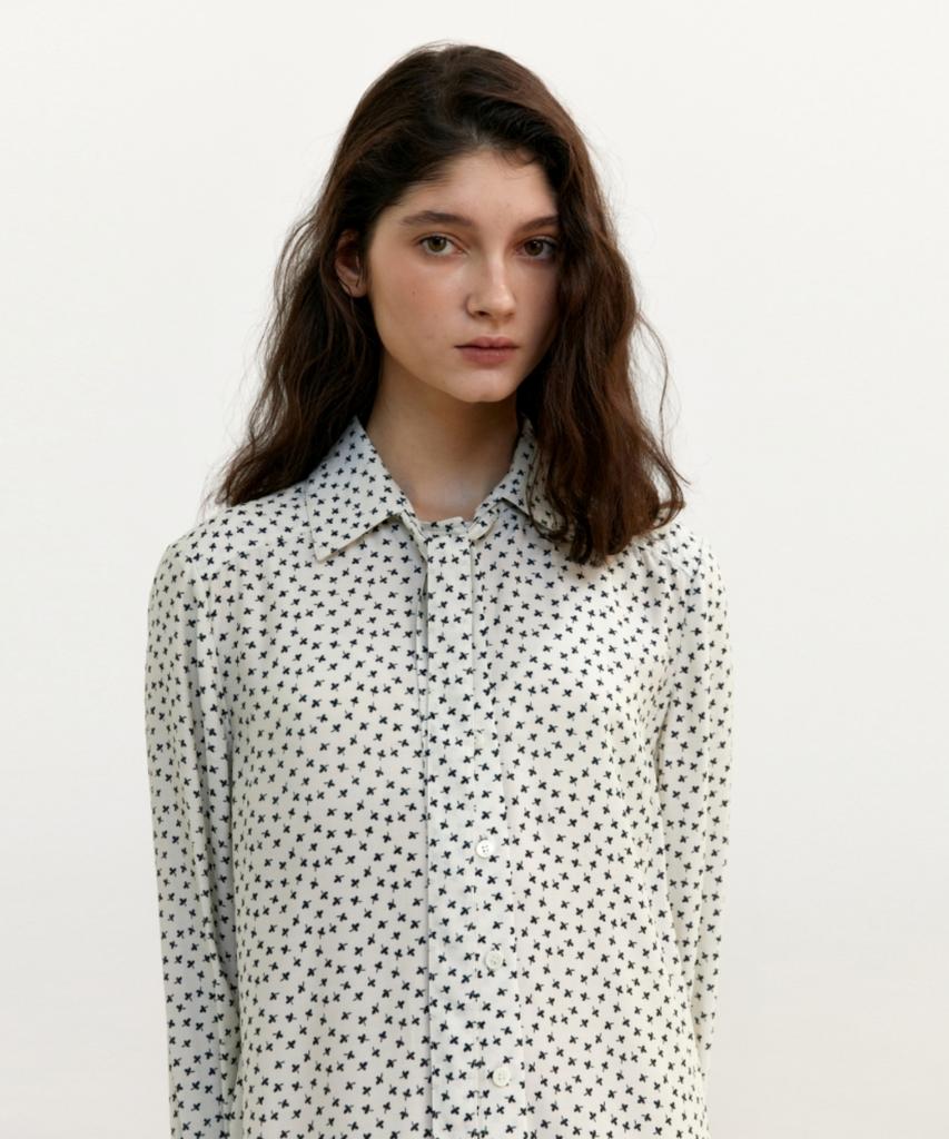 Anout Tie Shirt Dress - Cream