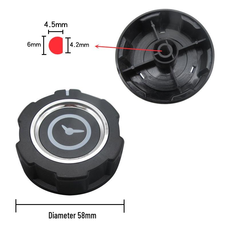 Timer per pentola a pressione elettrica e friggitrice ad aria con campanello, 60/90/120 Min, Interruttore temporizzatore a semicerchio/asse a croce
