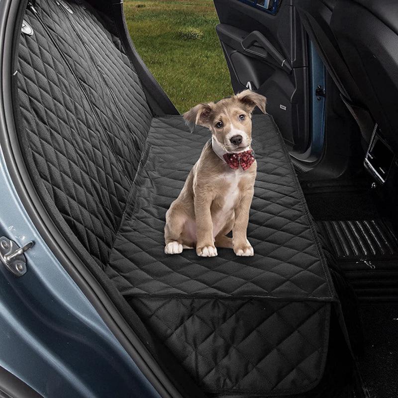 Dog Car Seat Protector: Anti-Dirt, Anti-Bite Travel Cushion for Rear Seat, Large Pets